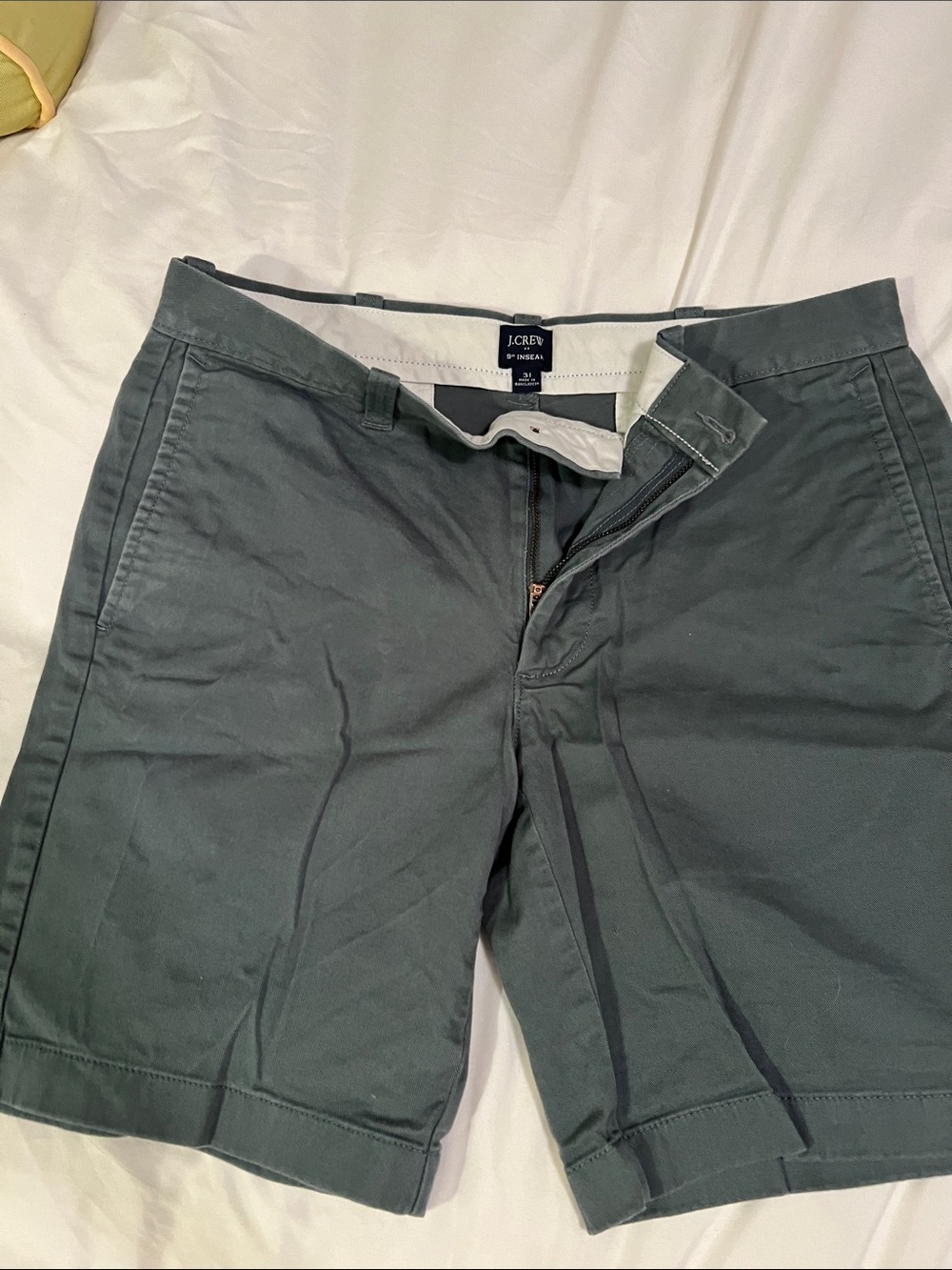 JCrew Men's Classic Cotton Shorts - Dark Teal Green sz 31